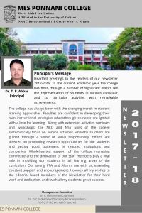 Annual Newsletter 2017-18